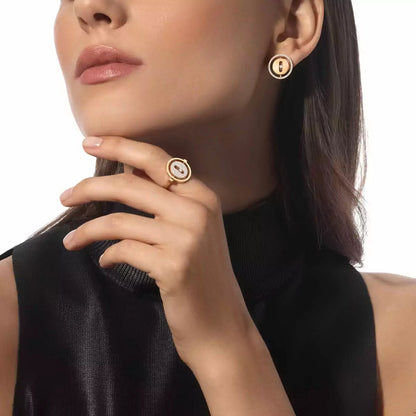 [ElanLuxe Jewelry]Lucky Move Diamond Earrings