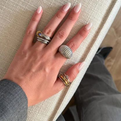 [ElanLuxe]Stella Diamond Ring Stack
