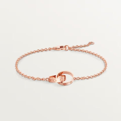 [ElanLuxe Jewelry]LOVE BRACELET DOUBLE RING
