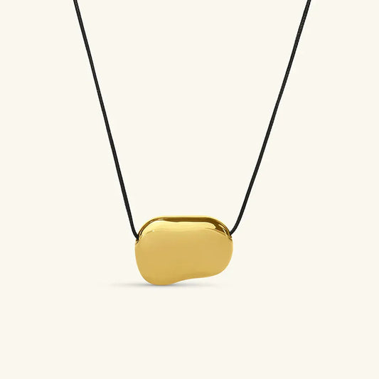 [ElanLuxe]Cord Pebble Pendant