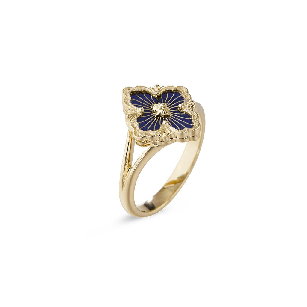 [ElanLuxe Jewelry JEWELRY] OPERA TULLE  RING WITH  ENAMEL BACKGROUND