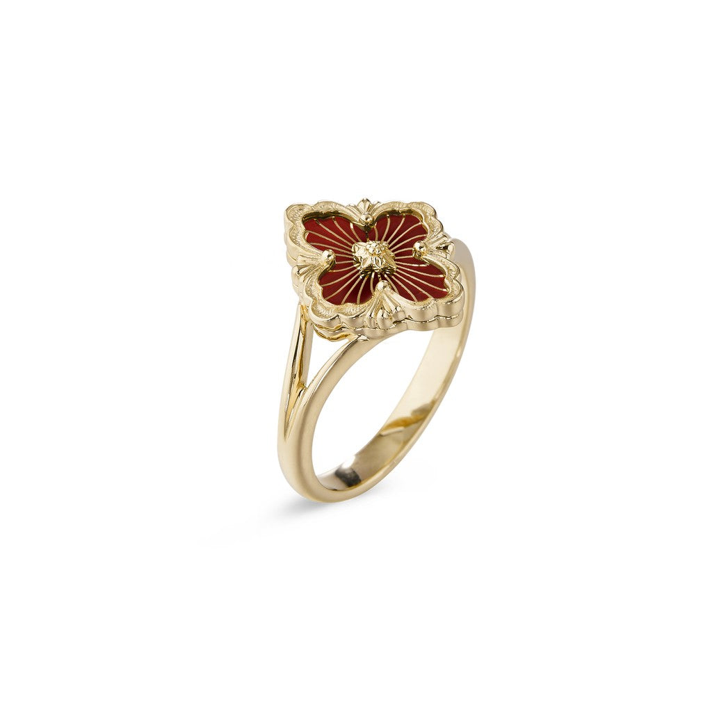 [ElanLuxe Jewelry JEWELRY] OPERA TULLE  RING WITH  ENAMEL BACKGROUND