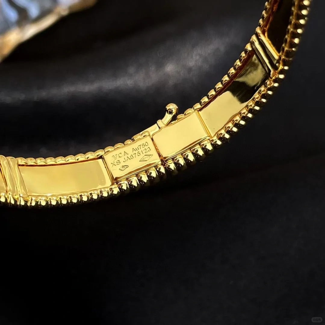 [ElanLuxe Jewelry]CLOVER PERLEE BRACELET SIGNATURE ENGRAVING SERIES
