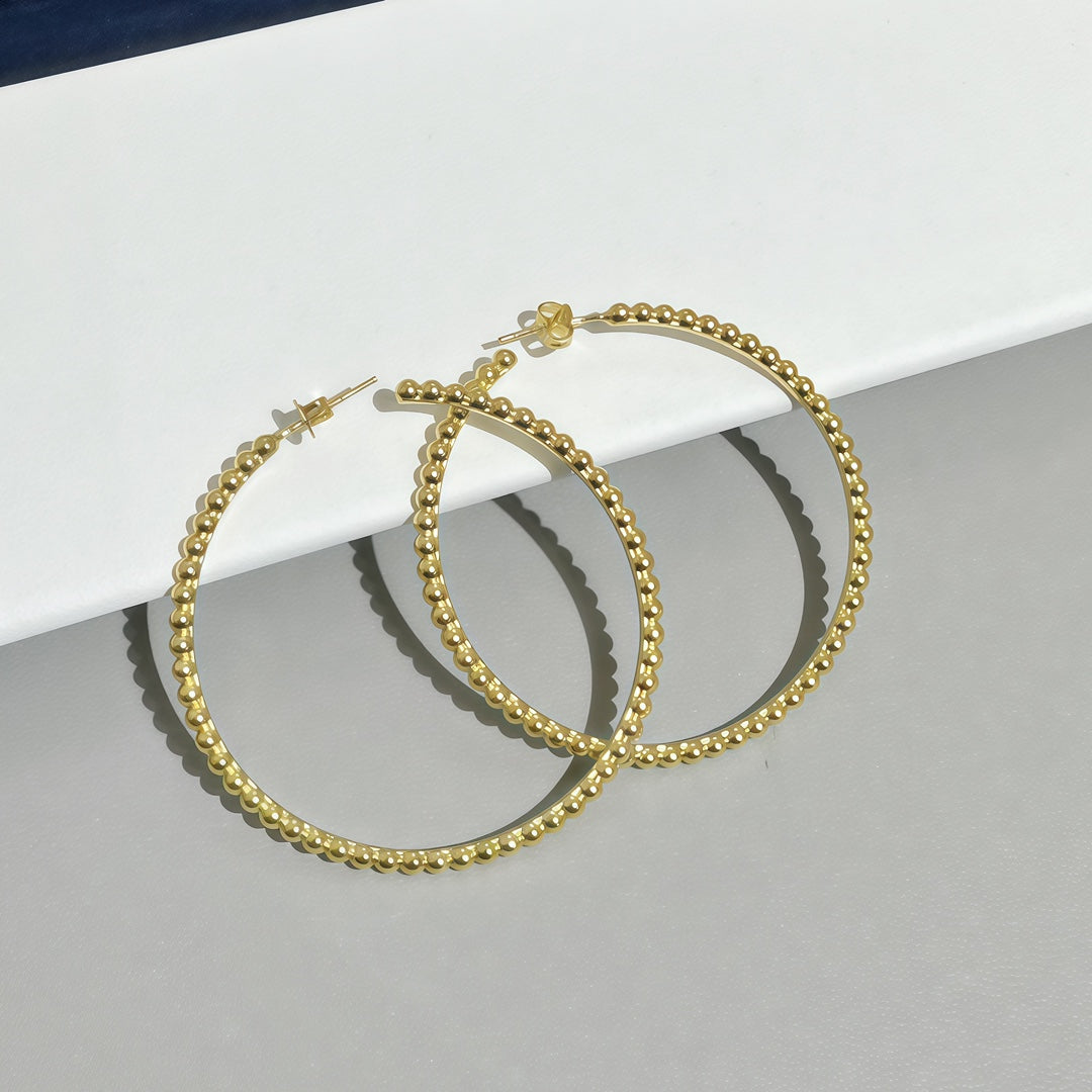 [ElanLuxe Jewelry] SMOOTH BEAD STUD EARRINGS