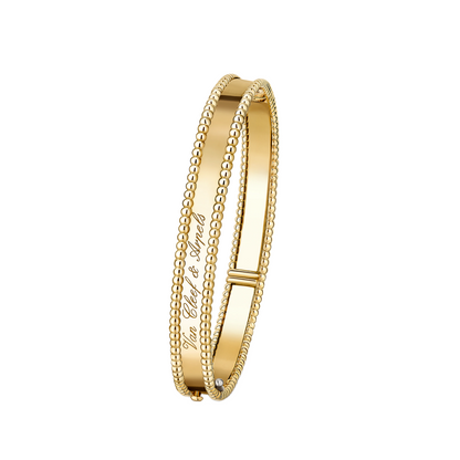 [ElanLuxe Jewelry]CLOVER PERLEE BRACELET SIGNATURE ENGRAVING SERIES