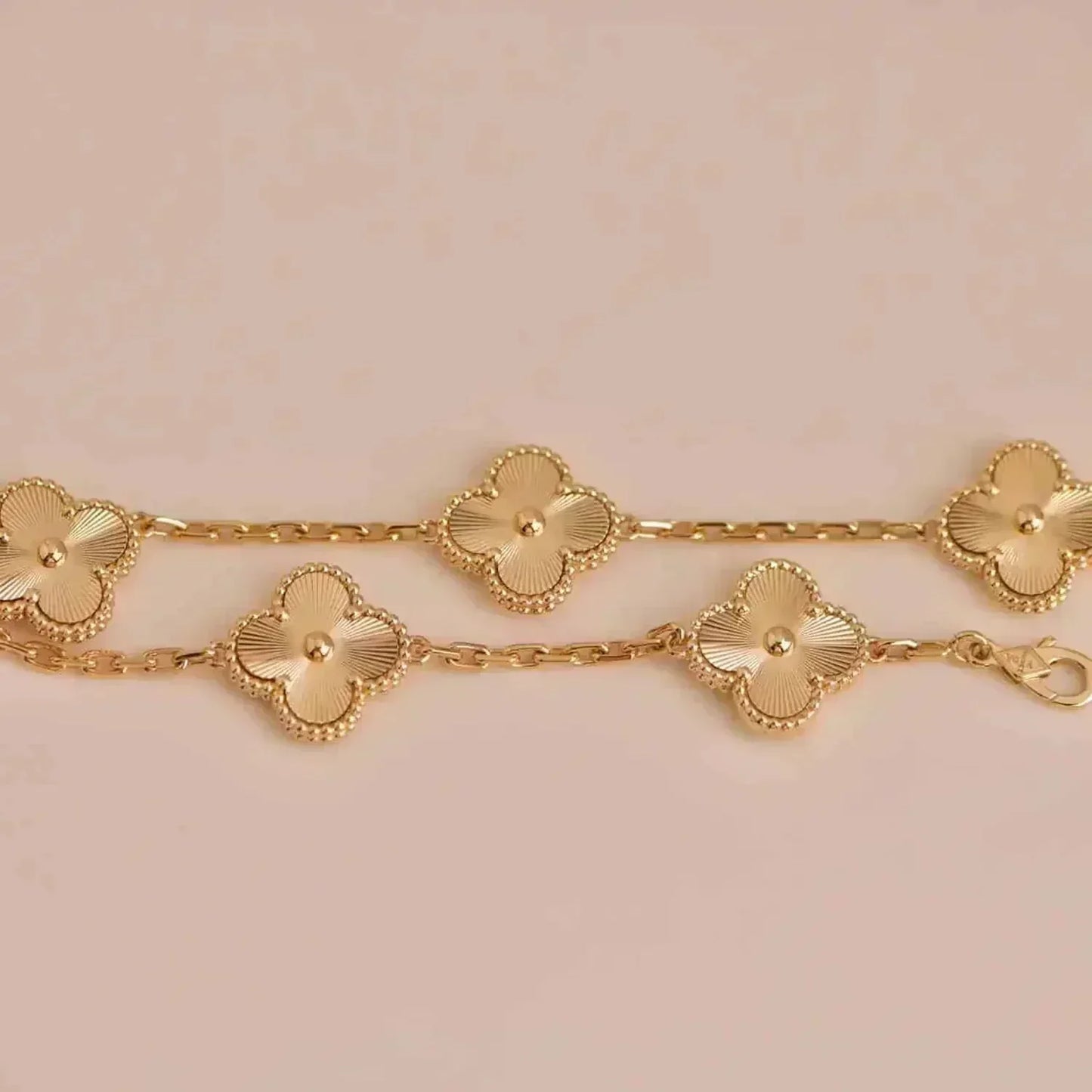 [ElanLuxe Jewelry]CLOVER 5 FLOWERS LASER BRACELET
