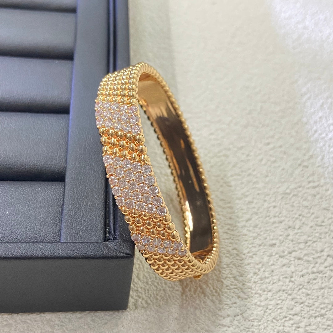[ElanLuxe Jewelry]  FIVE-ROW DIAMOND BRACELET