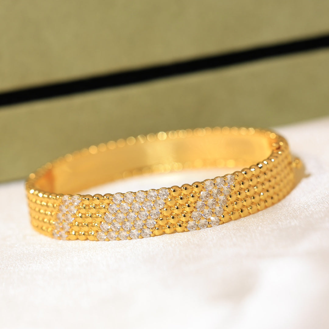 [ElanLuxe Jewelry]  FIVE-ROW DIAMOND BRACELET