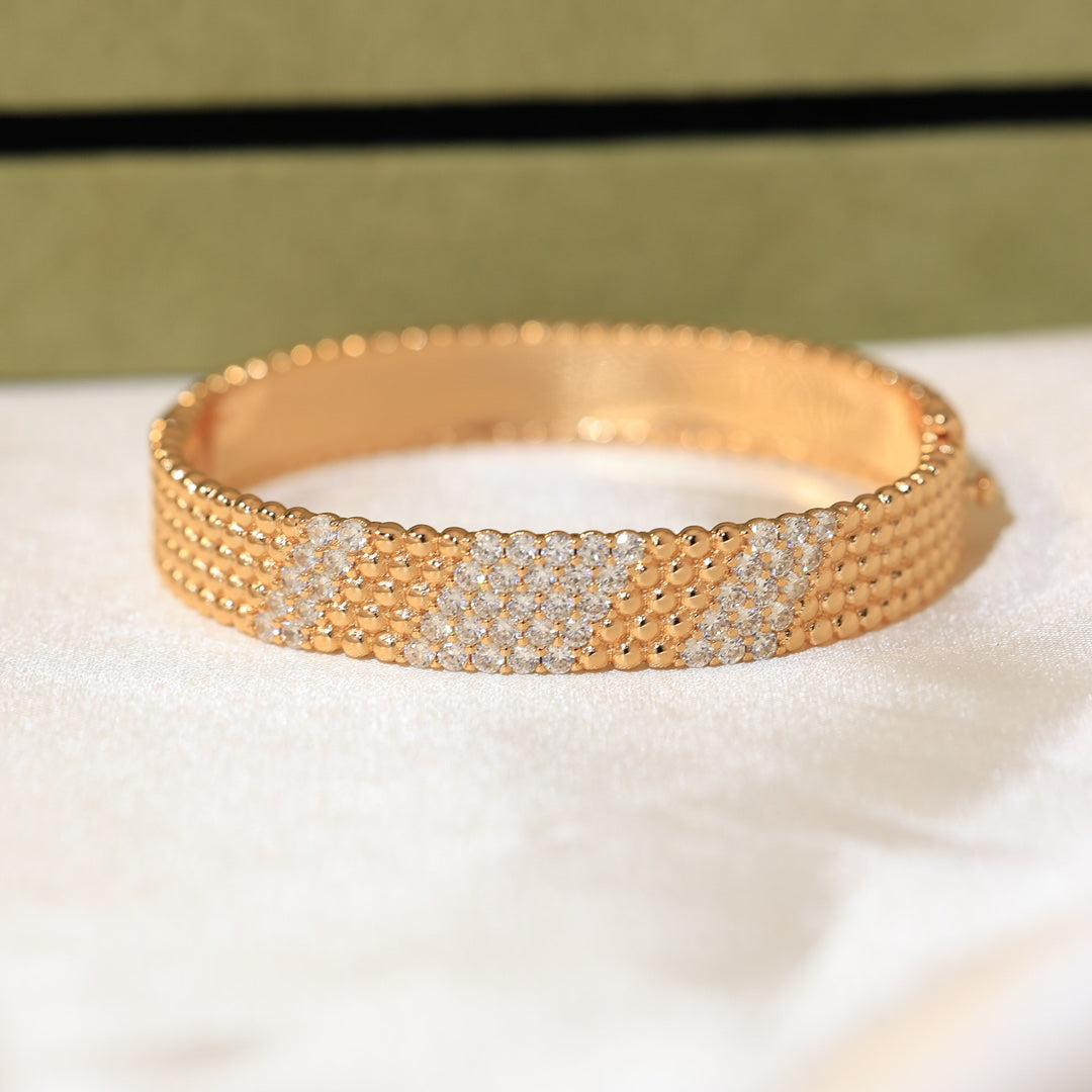 [ElanLuxe Jewelry]  FIVE-ROW DIAMOND BRACELET