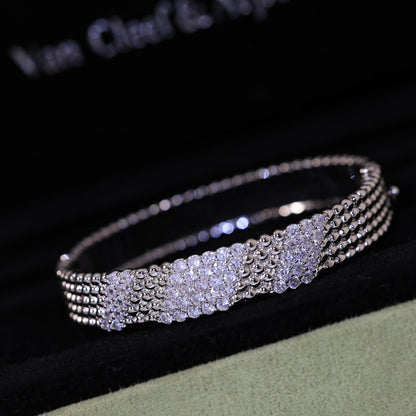 [ElanLuxe Jewelry]  FIVE-ROW DIAMOND BRACELET