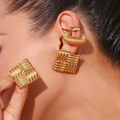 [ElanLuxe]Cindy Gold Earrings