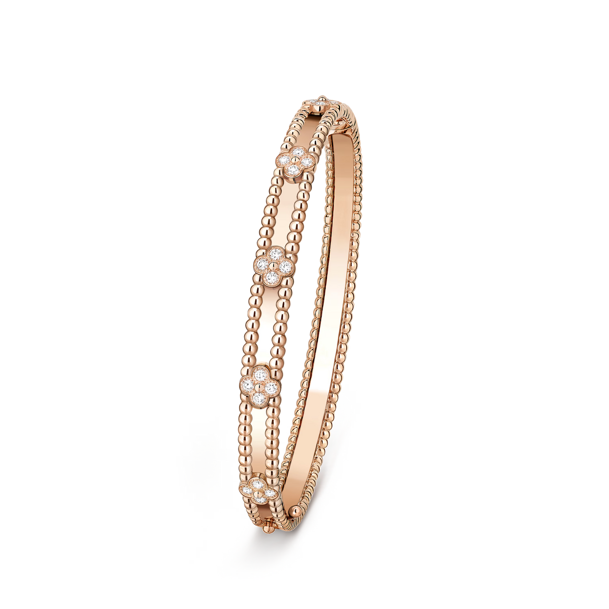 [ElanLuxe Jewelry]CLOVER BRACELET 4MM DIAMONDS