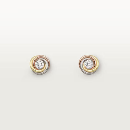 [ElanLuxe Jewelry]TRINITY STUD DIAMOND EARRINGS