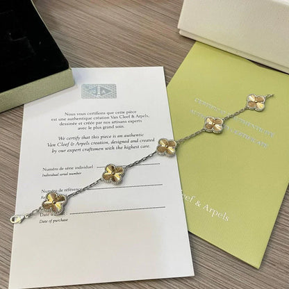 [ElanLuxe Jewelry] CLOVER 5 MOTIF LASER BRACELET COLLECTION