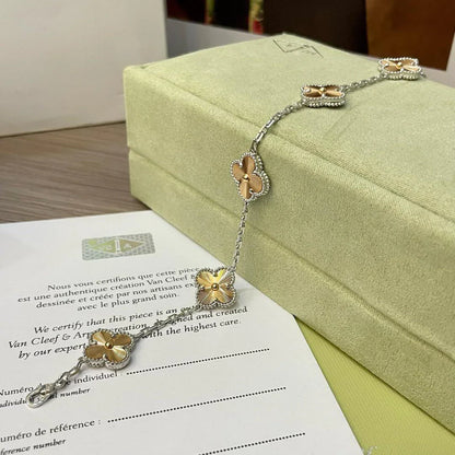 [ElanLuxe Jewelry] CLOVER 5 MOTIF LASER BRACELET COLLECTION