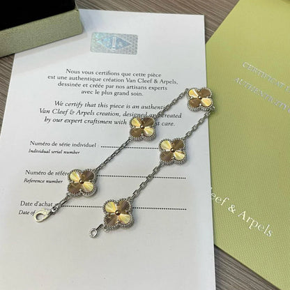 [ElanLuxe Jewelry] CLOVER 5 MOTIF LASER BRACELET COLLECTION