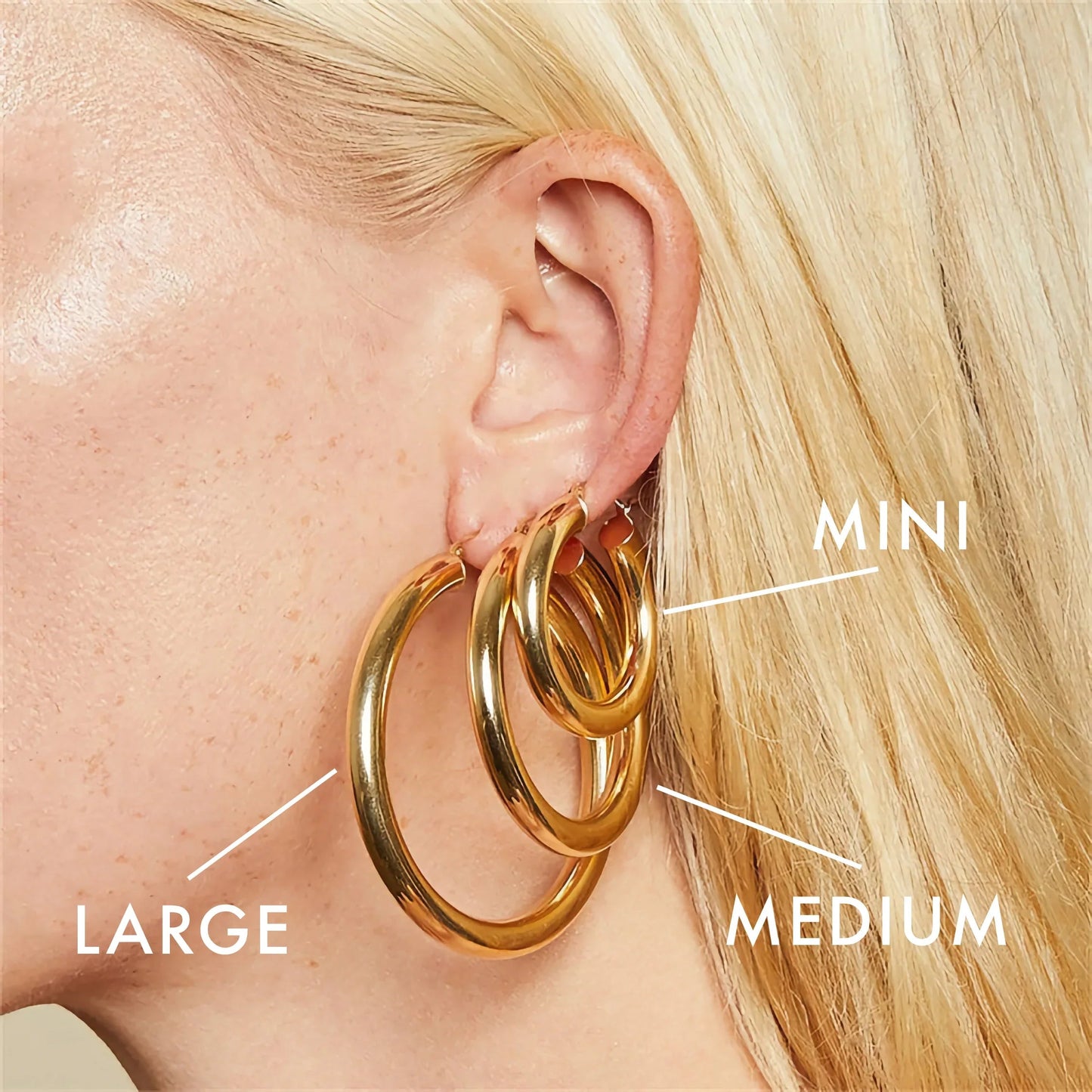 [ElanLuxe]Broad Round Hoops