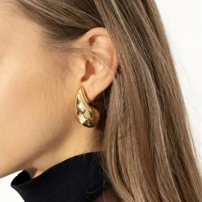 [ElanLuxe]Sandra Teardrop Gold Earrings
