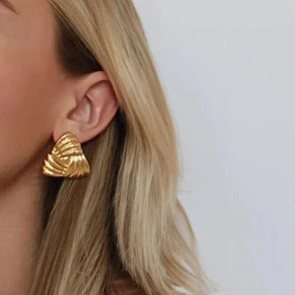 [ElanLuxe]Brigitte Gold Earrings