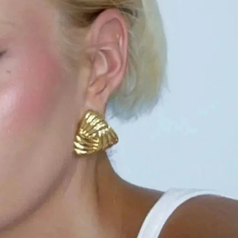 [ElanLuxe]Brigitte Gold Earrings