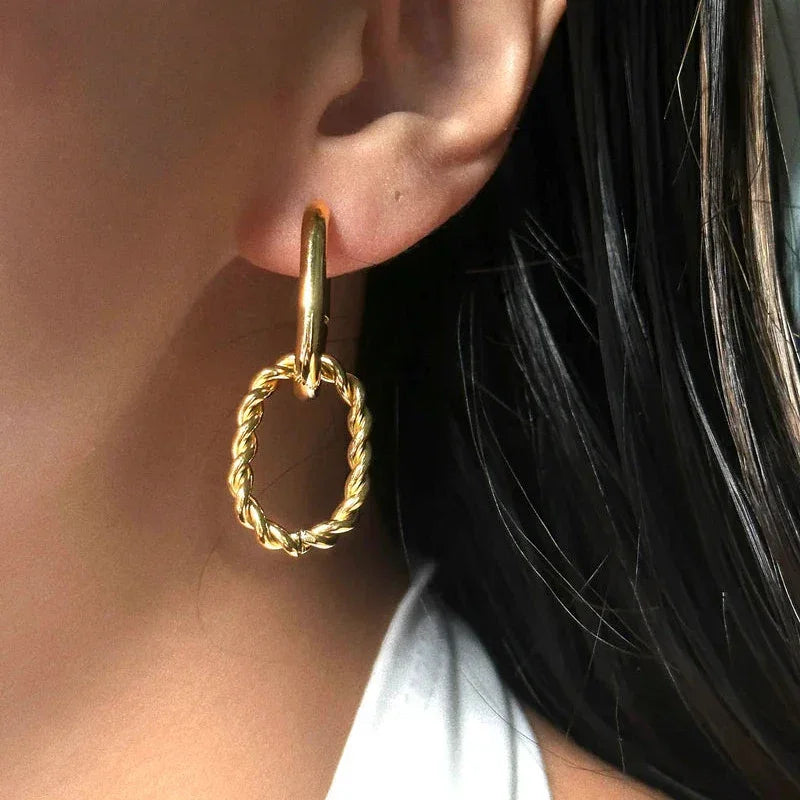 [ElanLuxe]Skadi Gold Earrings