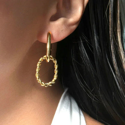 [ElanLuxe]Skadi Gold Earrings