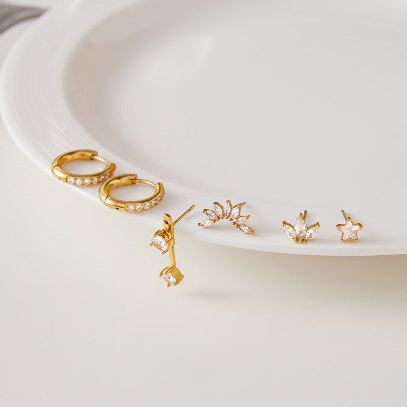 [ElanLuxe]Essential Diamond Earrings Bundle
