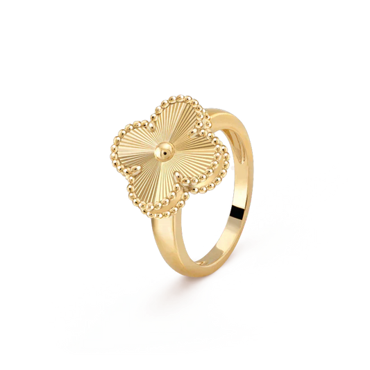 [ElanLuxe Jewelry]CLOVER GOLD RING