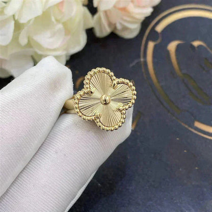 [ElanLuxe Jewelry]CLOVER GOLD RING