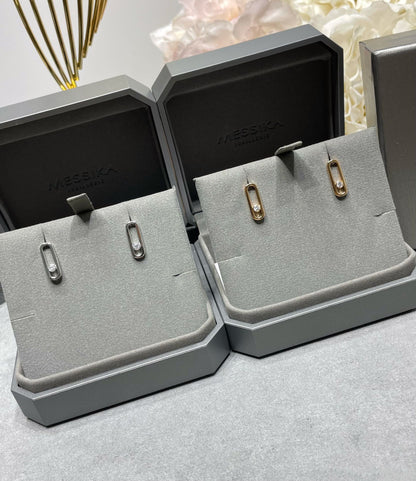 [ElanLuxe Jewelry]MOVE UNO SMALL 1 DIAMOND EARRINGS