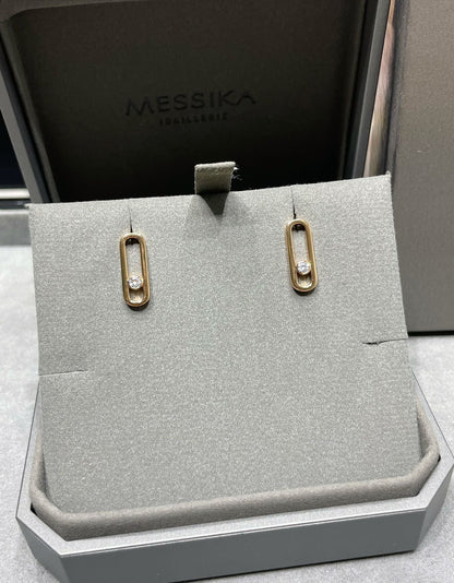 [ElanLuxe Jewelry]MOVE UNO SMALL 1 DIAMOND EARRINGS
