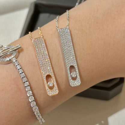 [ElanLuxe Jewelry]MY FIRST DIAMOND PAVED NECKLACE