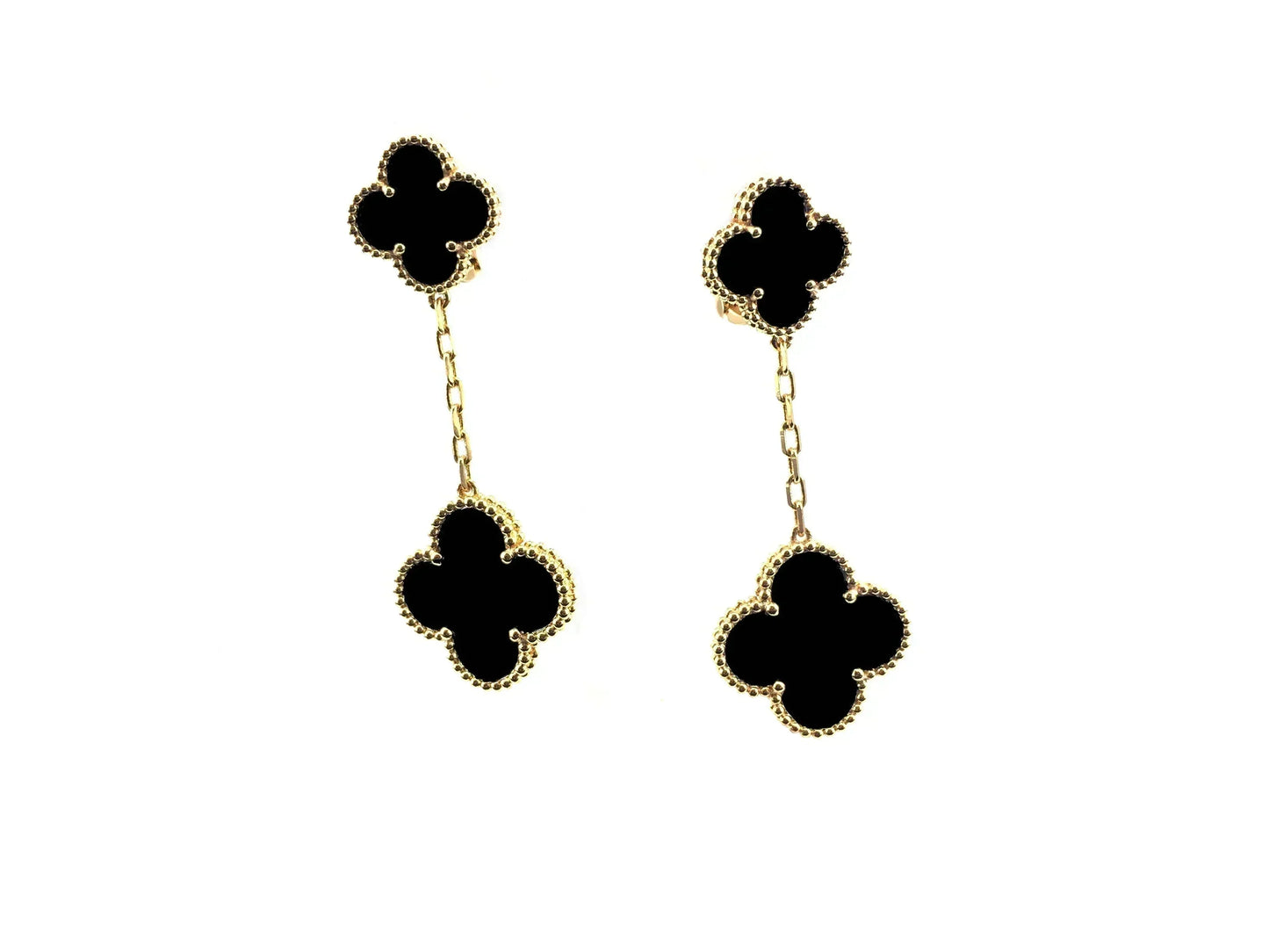 [ElanLuxe Jewelry]CLOVER 2 MOTIFS  EARRINGS (MULTIPLE CHOICESC